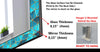 Abstract Tempered Glass Wall Mirror