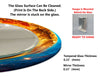 Abstract Tempered Glass Wall Mirror