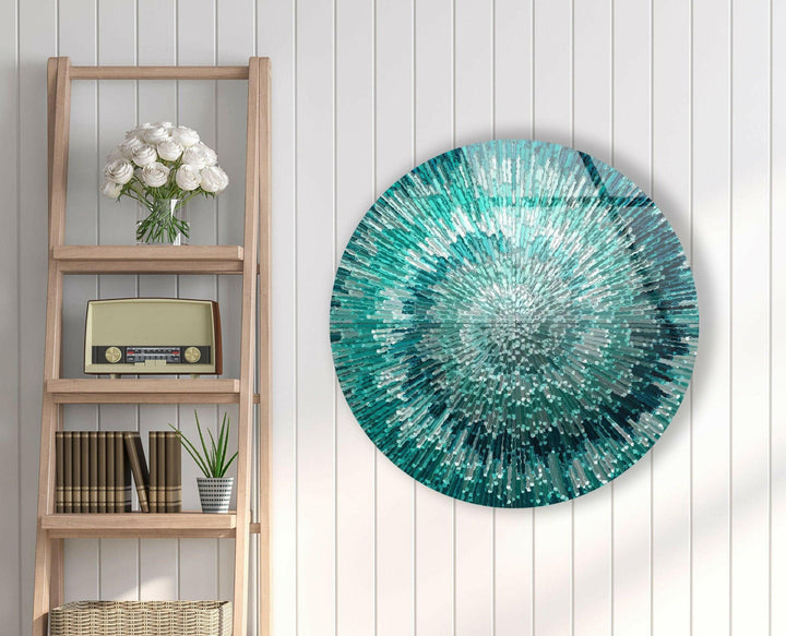 Abstract Round Tempered Glass Wall Art - MyPhotoStation