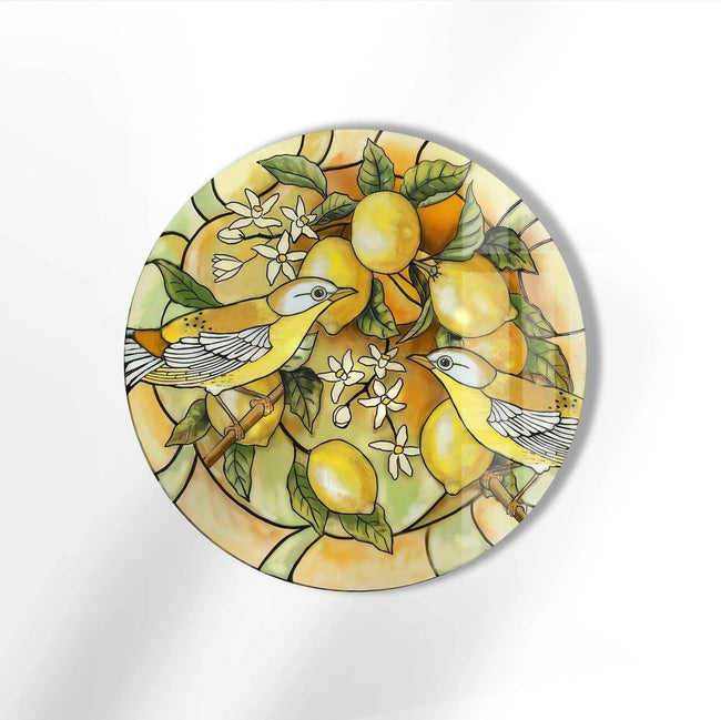 Round Glass Wall Art