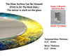 Abstract Tempered Glass Wall Mirror