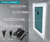 Abstract Tempered Glass Wall Mirror