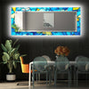 Stained Tempered Glass Wall Mirror