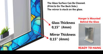 Stained Tempered Glass Wall Mirror