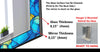 Stained Tempered Glass Wall Mirror