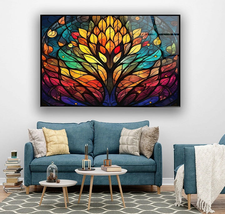 Life of Tree Decor Glass Wall Art custom glass pictures, glass art prints