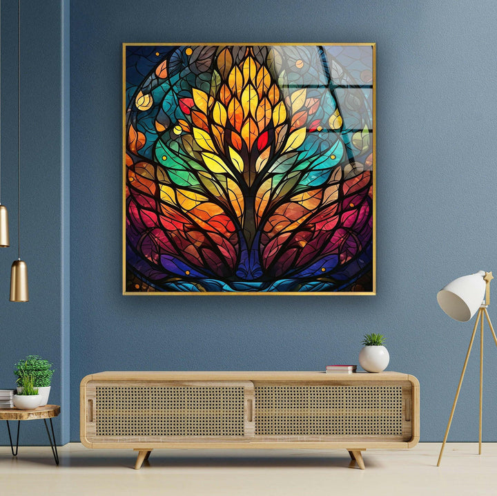 Life of Tree Decor Glass Wall Art Glass Printing Wall Art, Print photos on glass