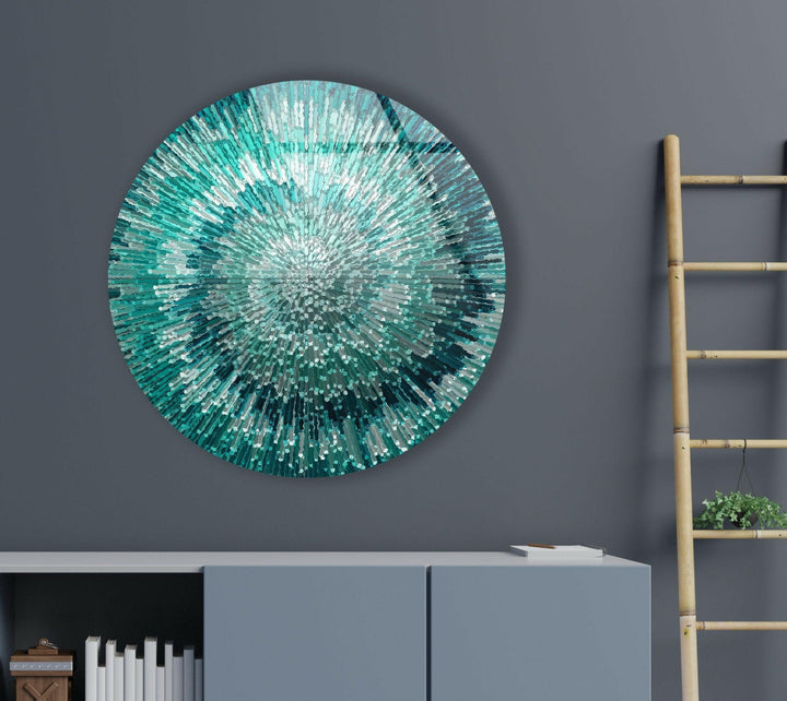 Abstract Round Tempered Glass Wall Art - MyPhotoStation