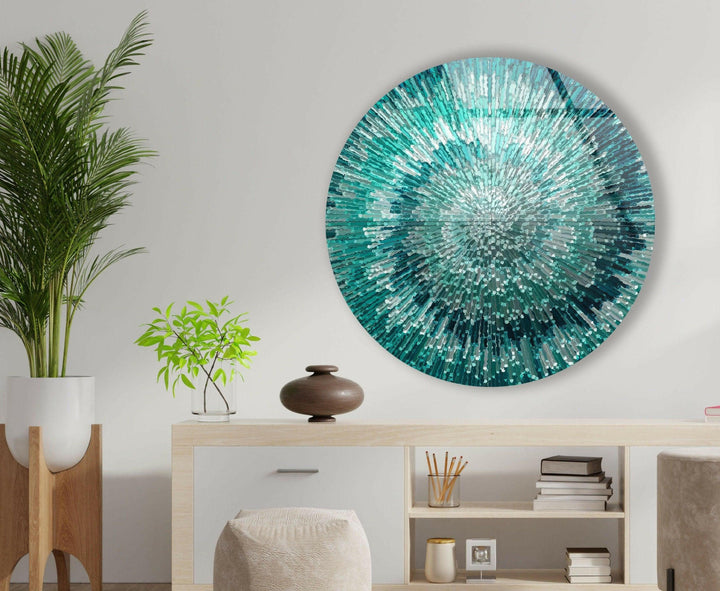 Abstract Round Tempered Glass Wall Art - MyPhotoStation