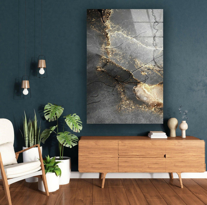 Dark Gold Alcohol ink Glass Wall Art We have many types of custom glass pictures and big glass photo prints that you can choose from. You can print photos on glass to make it more unique. Our custom choices make sure that your wall art is truly one of a kind, whether it's abstract glass art, blue glass wall art, or flowers painted on glass. You can get big toughened glass wall art to make a statement, or you can get small suncatchers for your windows to make any room look nicer.