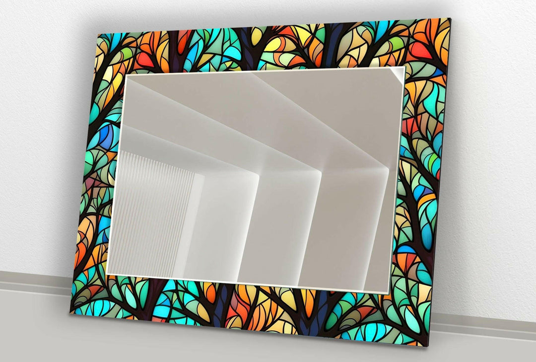 Stained Trees Wall Mirror modern mirror
