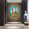 Stained Tempered Glass Wall Mirror