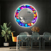 Stained Tempered Glass Wall Mirror