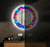 Stained Tempered Glass Wall Mirror
