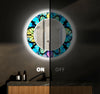 Stained Tempered Glass Wall Mirror