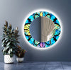 Stained Tempered Glass Wall Mirror