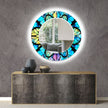 Stained Tempered Glass Wall Mirror
