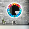Stained Tempered Glass Wall Mirror
