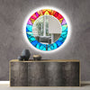 Stained Tempered Glass Wall Mirror