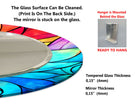Stained Tempered Glass Wall Mirror