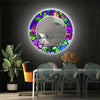 Stained Tempered Glass Wall Mirror