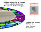 Stained Tempered Glass Wall Mirror