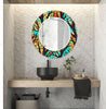 Stained Tempered Glass Wall Mirror