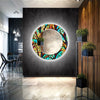 Stained Tempered Glass Wall Mirror