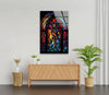 Stained Tree Tempered Glass Wall Art