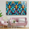 Blue Stained Tempered Glass Wall Art