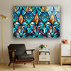 Blue Stained Tempered Glass Wall Art