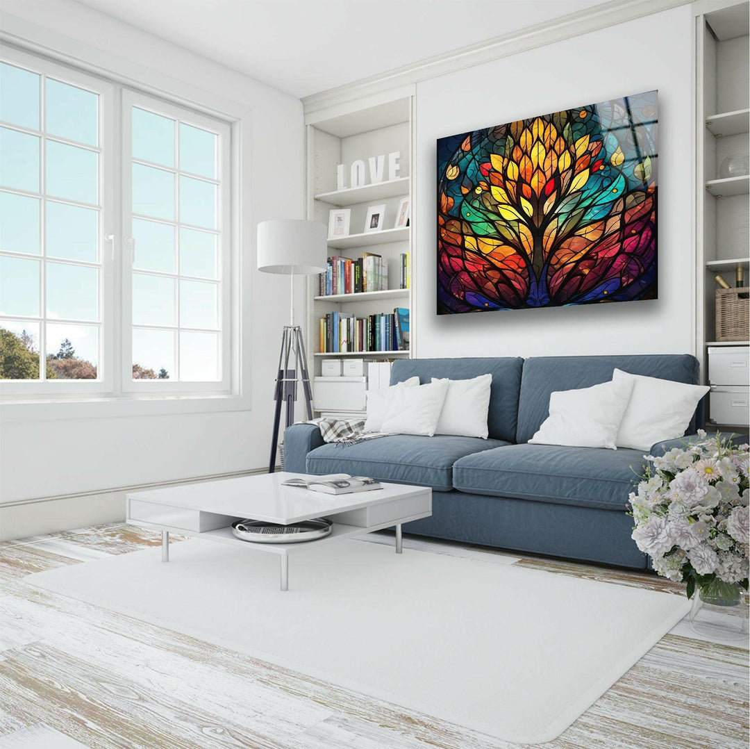 Life of Tree Decor Glass Wall Art large glass photo prints, glass wall photos