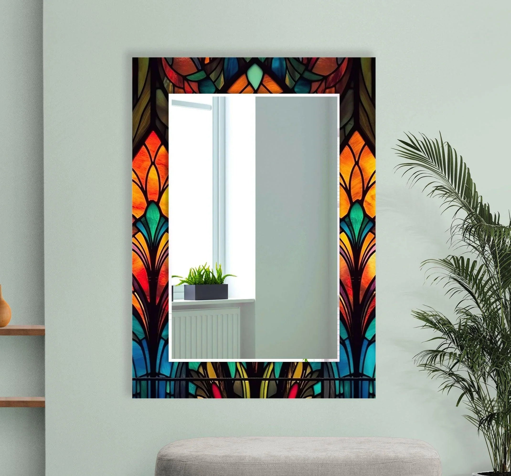 Red Wall Mirrors | Burgundy, Ruby & Decorative Accent Designs