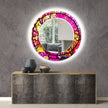 Stained Tempered Glass Wall Mirror
