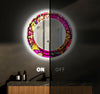 Stained Tempered Glass Wall Mirror