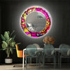 Stained Tempered Glass Wall Mirror