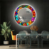 Stained Tempered Glass Wall Mirror