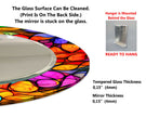 Stained Tempered Glass Wall Mirror