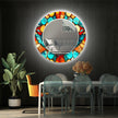 Stained Tempered Glass Wall Mirror