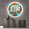 Stained Tempered Glass Wall Mirror