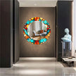 Stained Tempered Glass Wall Mirror