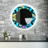 Stained Tempered Glass Wall Mirror