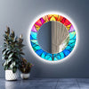 Stained Tempered Glass Wall Mirror