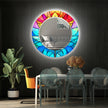 Stained Tempered Glass Wall Mirror