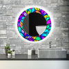 Stained Tempered Glass Wall Mirror