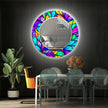 Stained Tempered Glass Wall Mirror