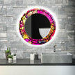 Stained Tempered Glass Wall Mirror