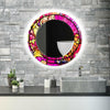 Stained Tempered Glass Wall Mirror