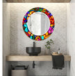 Stained Tempered Glass Wall Mirror