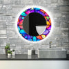 Stained Tempered Glass Wall Mirror